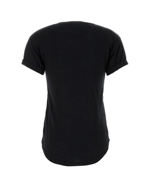 Isabel Marant Black Logo Crew Neck T-Shirt