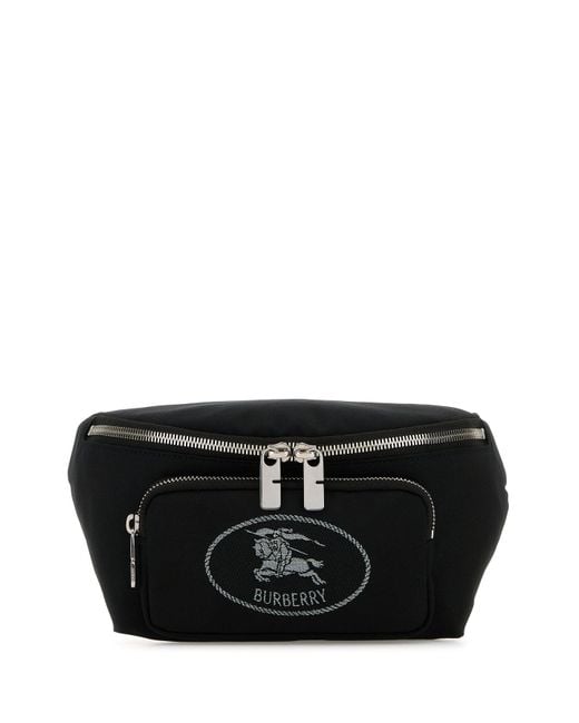 Marsupio in tela nera di Burberry in Black da Uomo