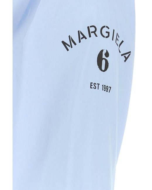 MM6 by Maison Margiela Light Blue Poplin Shirt