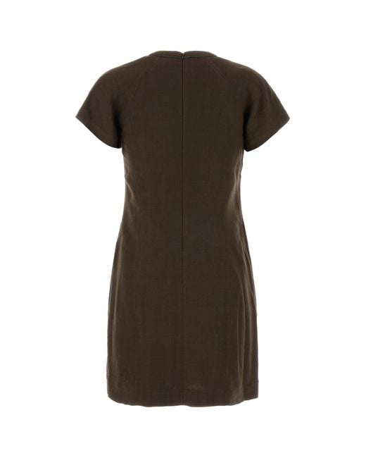 Brunello Cucinelli Brown Viscose Blend Dress