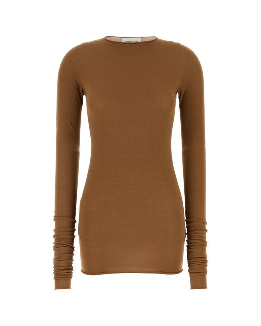 ARMARIUM Brown Caramel Viscose Blend Sita Top