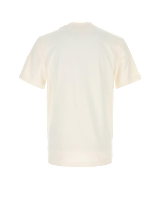 Moncler White Crew Neck T-Shirt for men