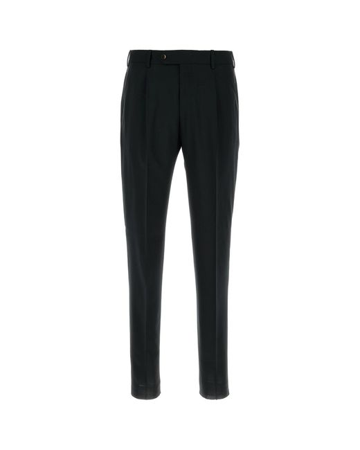 PT Torino Black Wool Pant for men