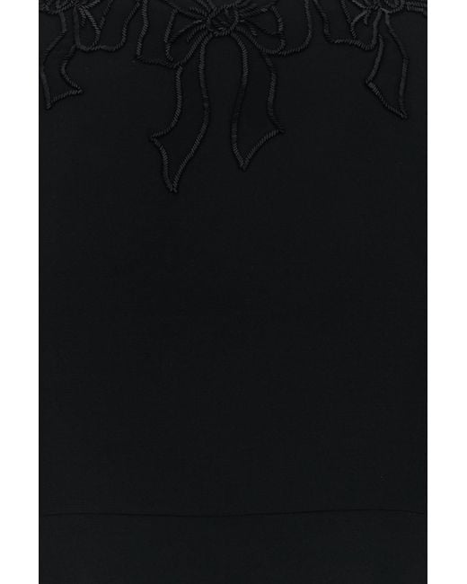Valentino Garavani Black Wool Blend Dress