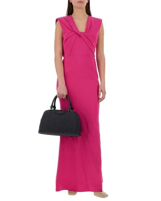 Givenchy Pink Fuchsia Stretch Crepe Dress