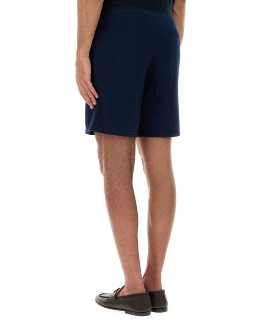 Dolce & Gabbana Blue Solid Shorts for men