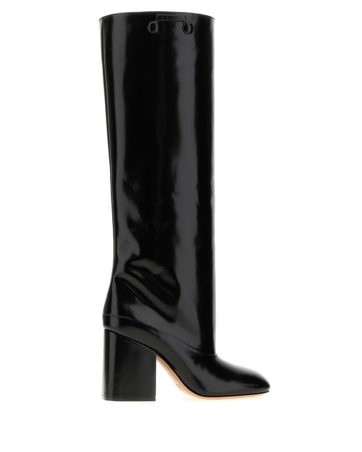 Marni Black Leather Trunkaroo Boots