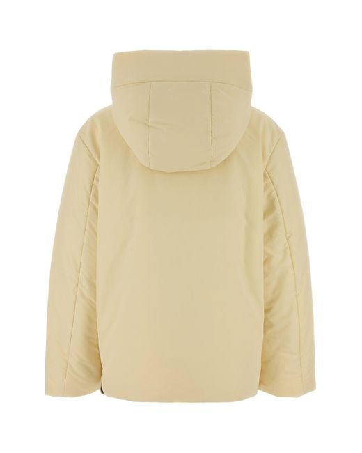 Jil Sander Natural Cream Polyester Down Jacket
