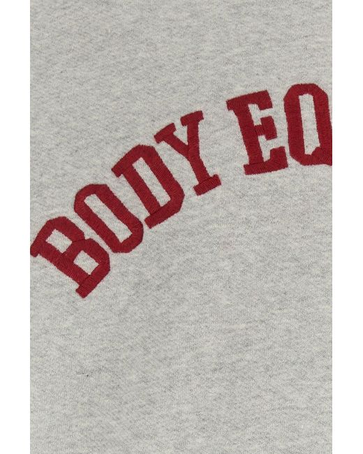 1989 STUDIO Gray Melange Grey Cotton Body Equipment Sweatshirt for men