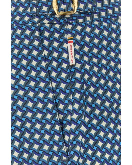 Bermuda mare in poliestere stampato di Orlebar Brown in Blue da Uomo