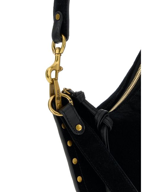 Isabel Marant Black Suede Oskan Shoulder Bag