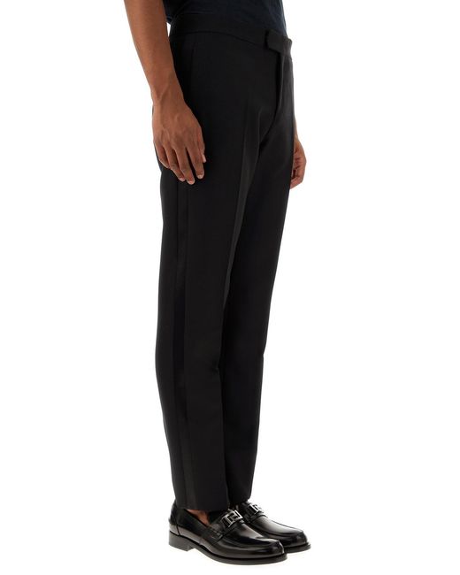 Versace Black Wool Blend Pant for men