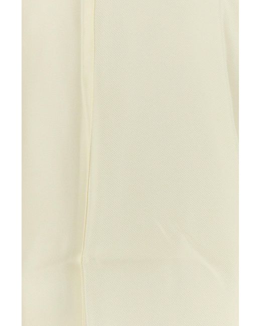 Loulou Ivory Twill Remy Top in Natural | Lyst