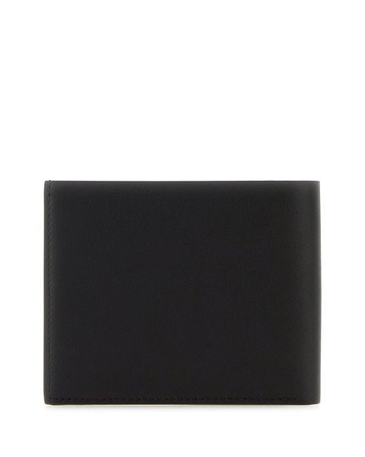 Jil Sander Black Leather Wallet for men