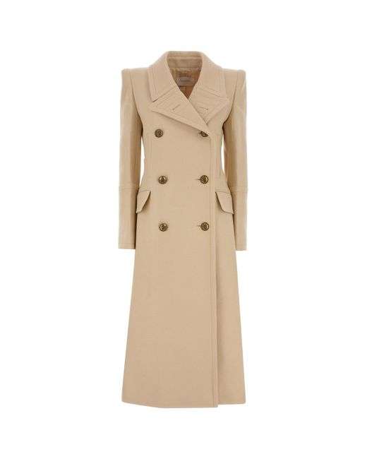 Zimmermann Natural Sand Wool Blend Hypnotic Coat
