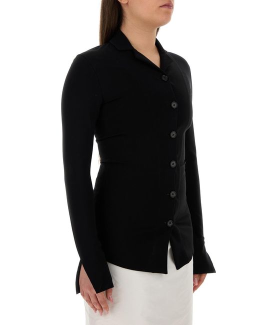 Jil Sander Black Slim Solid Shirt
