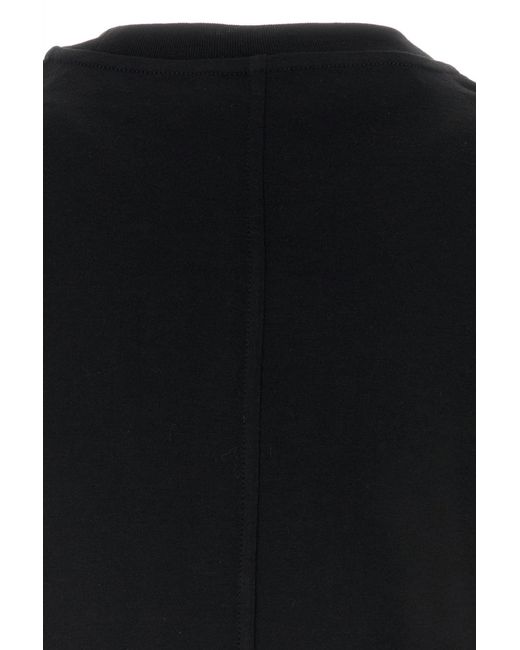 The Row Black Solid Crew Neck T-Shirt for men