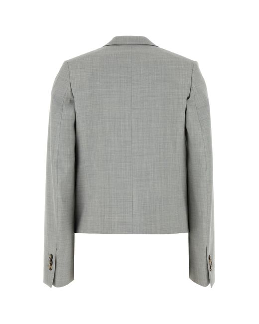 Giacca in lana grigia di Loewe in Gray