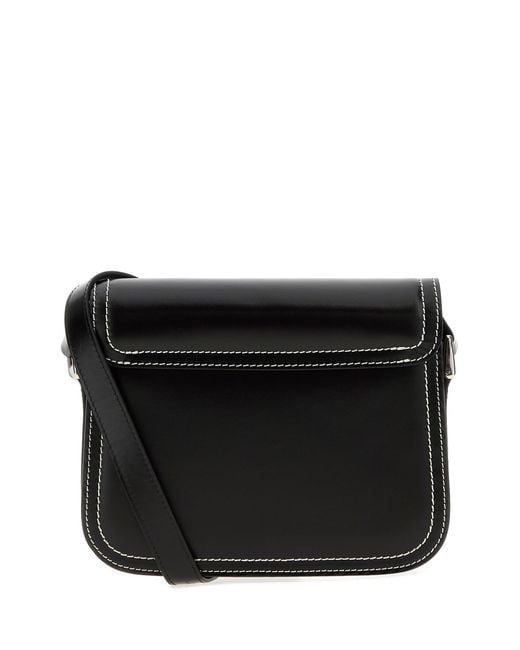 A.P.C. Black Leather Small Grace Shoulder Bag
