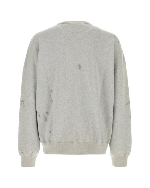 Golden Goose Deluxe Brand Gray Deluxe Brand Cotton Sweatshirt for men