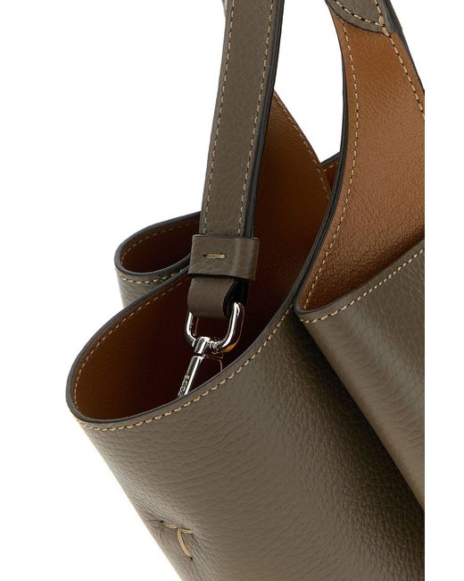 Tod's Brown Mud Leather Mini Handbag