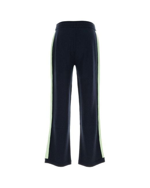 Casablanca Navy Blue Wool Pant for men
