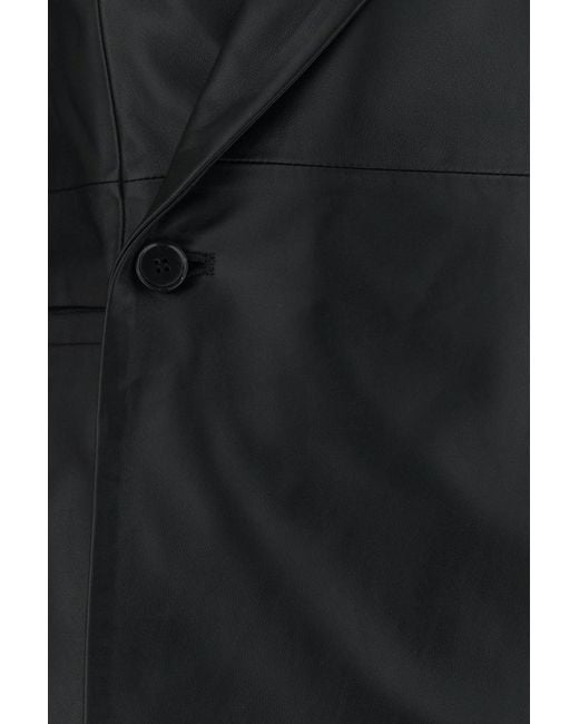 Loulou de Saison Black Leather Paoli Jacket