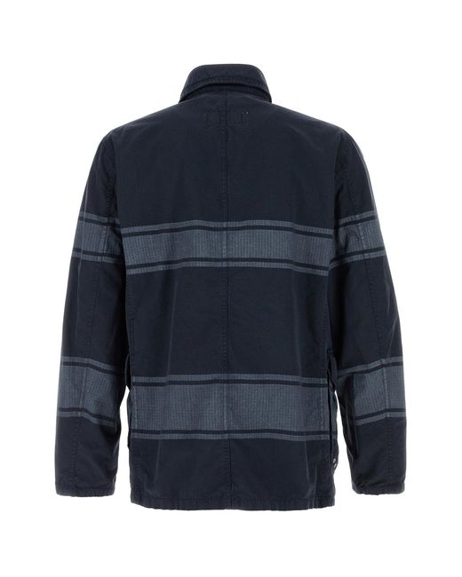Fay Blue Two-tone Cotton Jacket for men