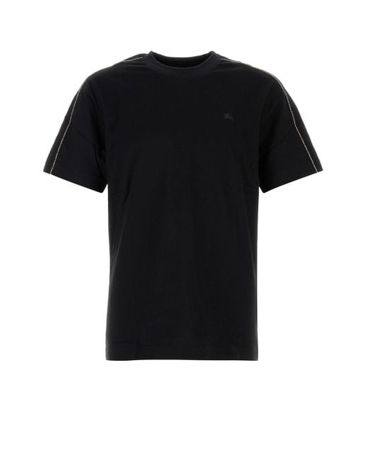 Burberry Black Crew Neck T-Shirt for men