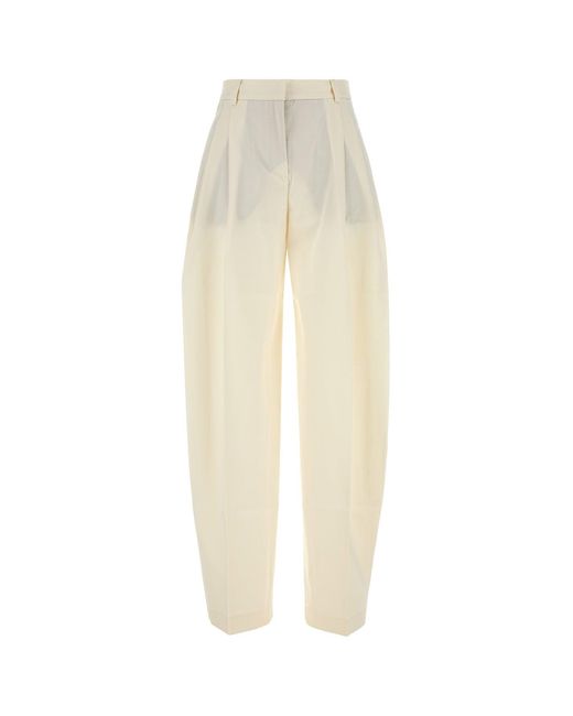 ANDAMANE White Ivory Gabardine Pant