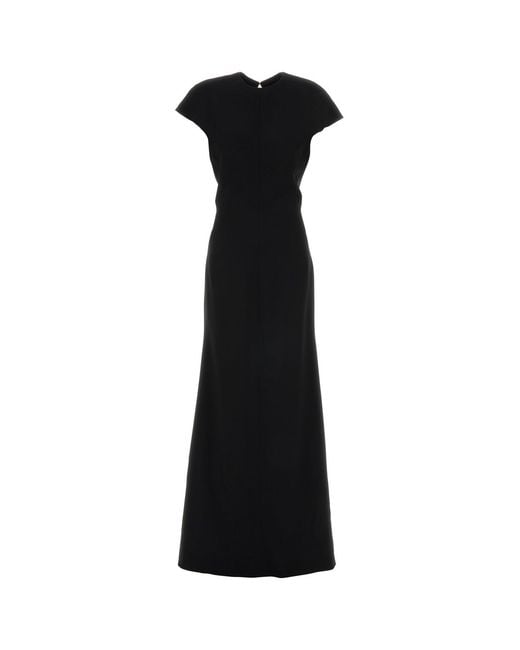Jil Sander Black Sable Long Dress