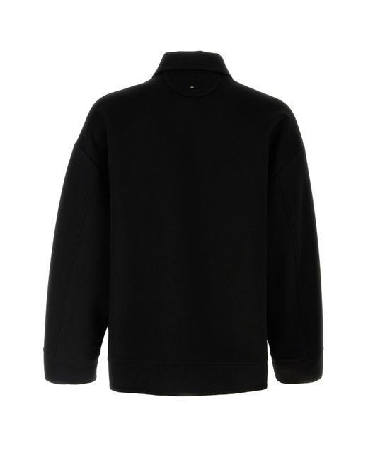 Valentino Garavani Black Wool Blend Oversize Jacket for men