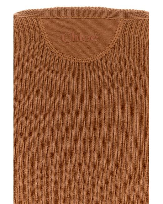 Chloé Brown Caramel Wool Sweater