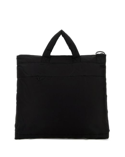 Y-3 Black Fabric Shopping Bag for men