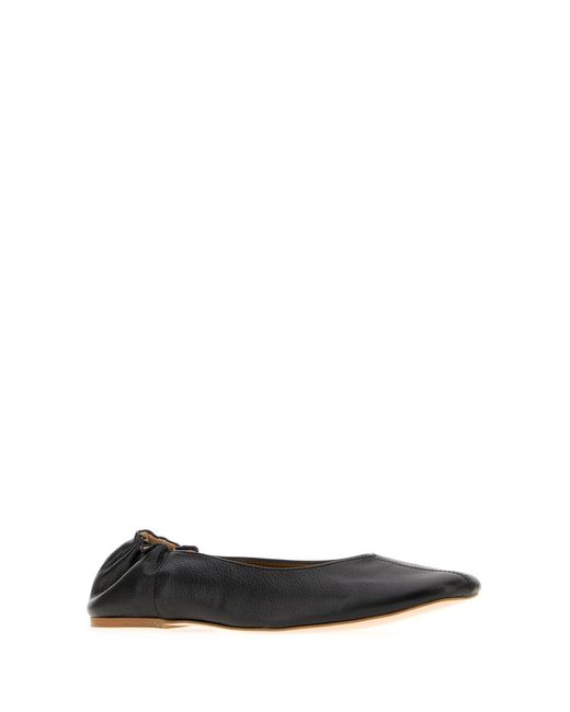A.P.C. Black Solid Juliet Ballet Flats