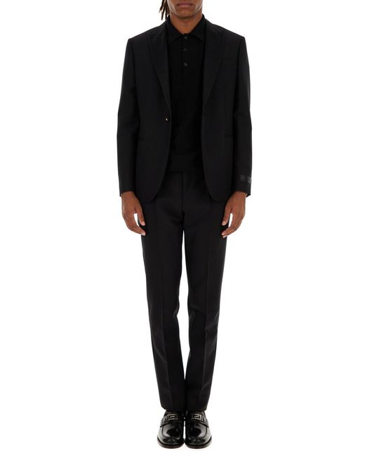 Versace Black Wool Blend Pant for men