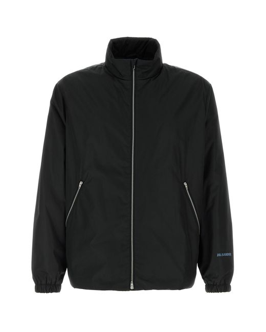 Jil Sander Black Blouson 145 Pd W Logo for men