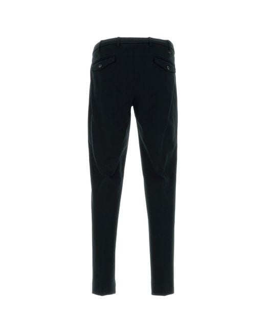 Pantalone in misto viscosa stretch nera di PT Torino in Black da Uomo