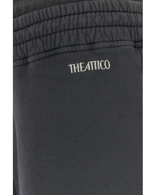 The Attico Black Dark Grey Cotton joggers