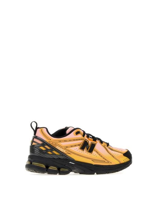 New Balance Black Multicolor Fabric 1906 Sneakers