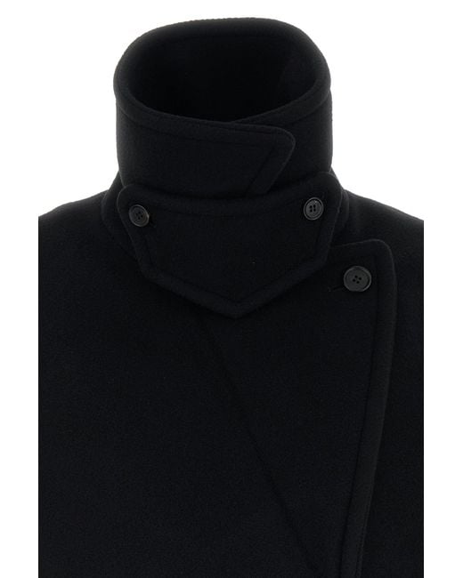 Chloé Black Wool Blend Coat