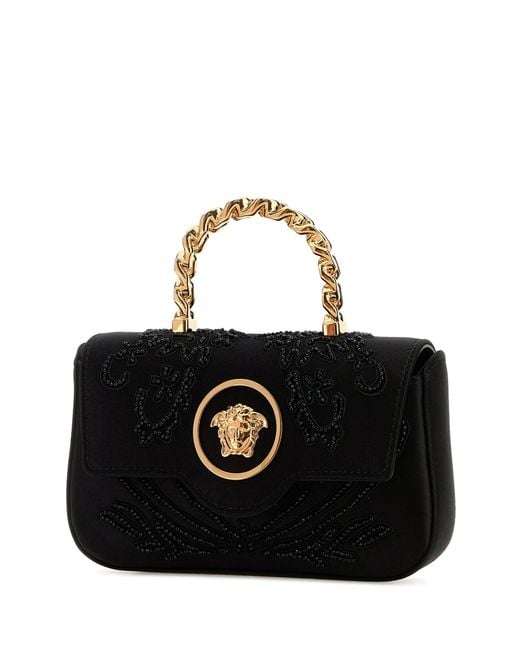 Versace Black Satin Handbag