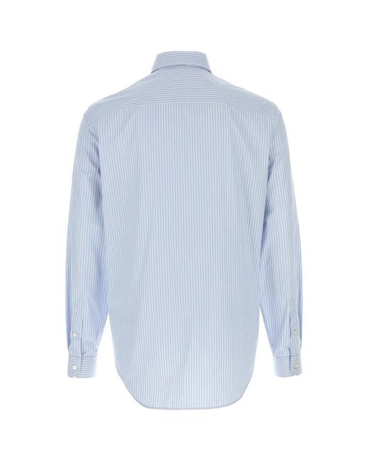 Versace Blue Stripes Shirt for men