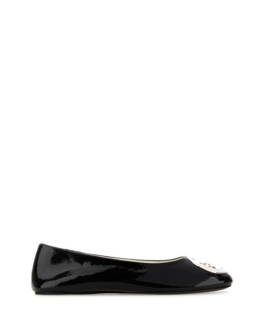 Tory Burch Black Ballrina Riva Nera