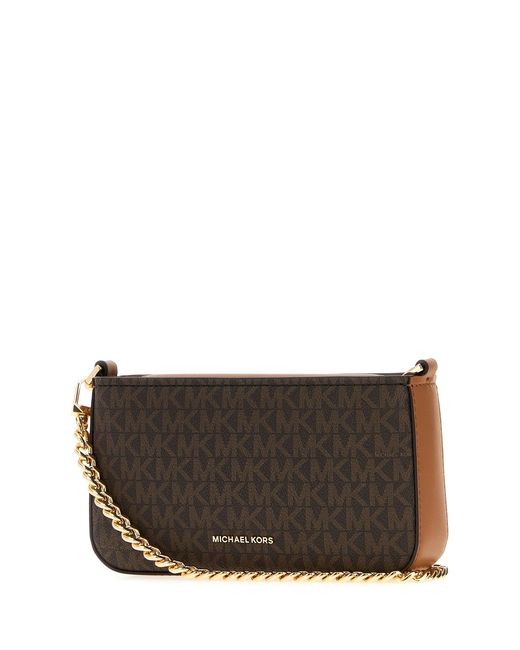 MICHAEL Michael Kors Gray Printed Canvas Bryant Shoulder Bag