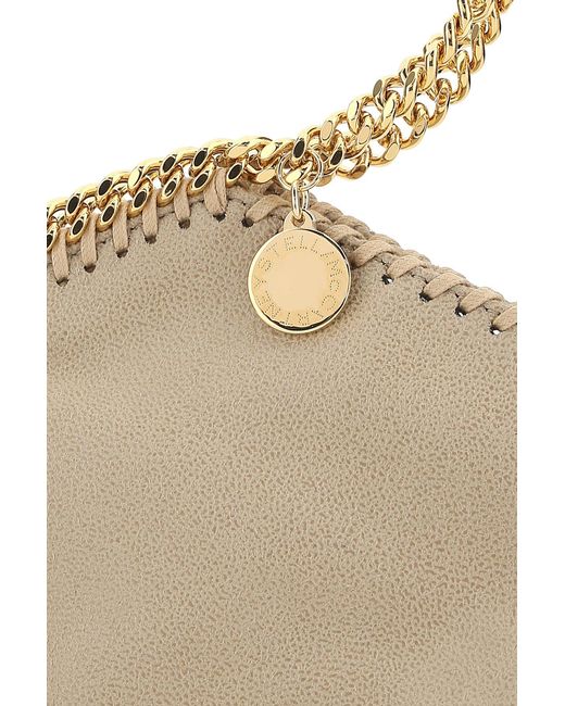 Stella McCartney Natural Sand Shaggy Deer Micro Falabella Handbag