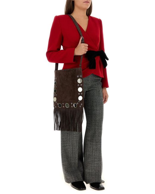 Valentino Garavani Black Two-tone Wool Palazzo Pant