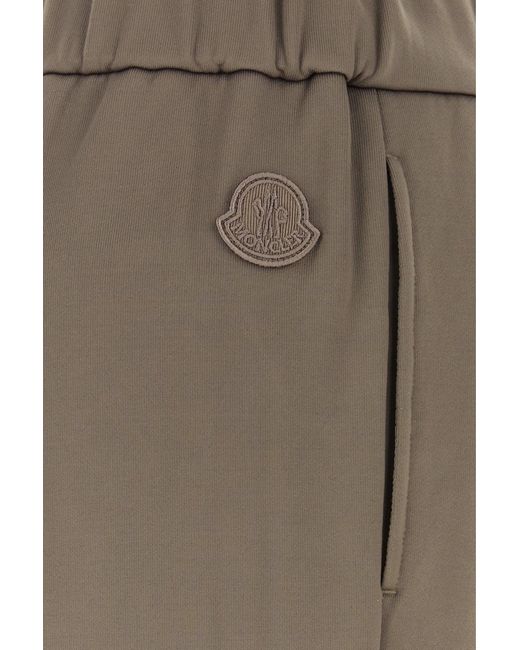 Moncler Brown Mud Stretch Nylon Blend Pant