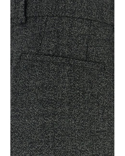 Dolce & Gabbana Black Two-tone Wool Pant for men