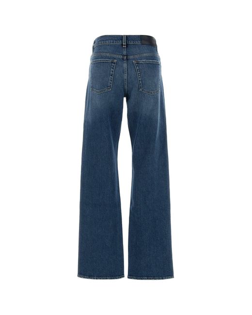 7 For All Mankind Blue Stretch Denim Tess Jeans